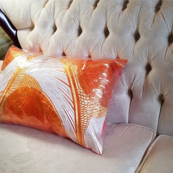 Unique Luxury vintage Silk Obi Cushions - Picture 5 of 11